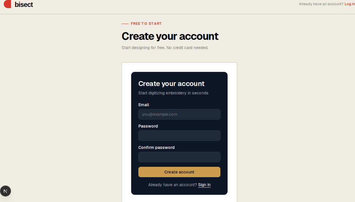 Sign-up