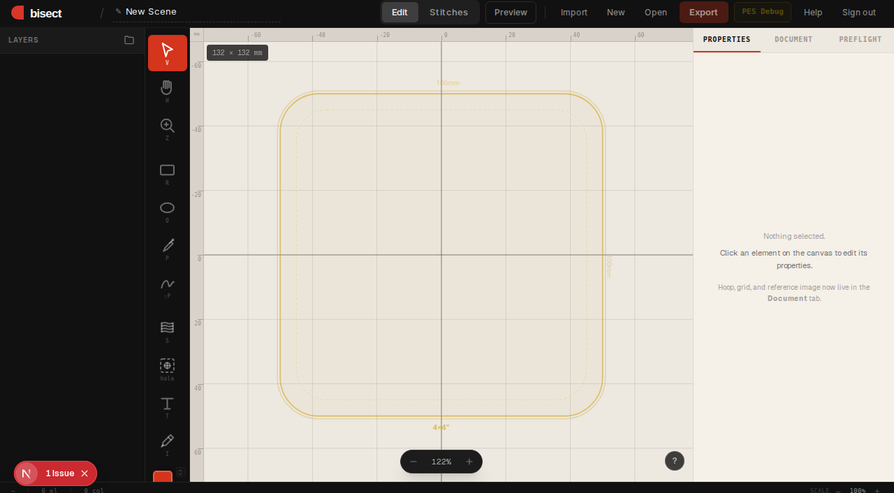 Empty editor