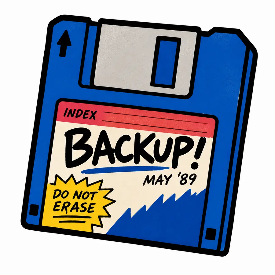 floppy disk illustration, the original artwork